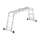 Hailo Hailo 7412-037 M60 Escalera de aluminio universal 4x3m
