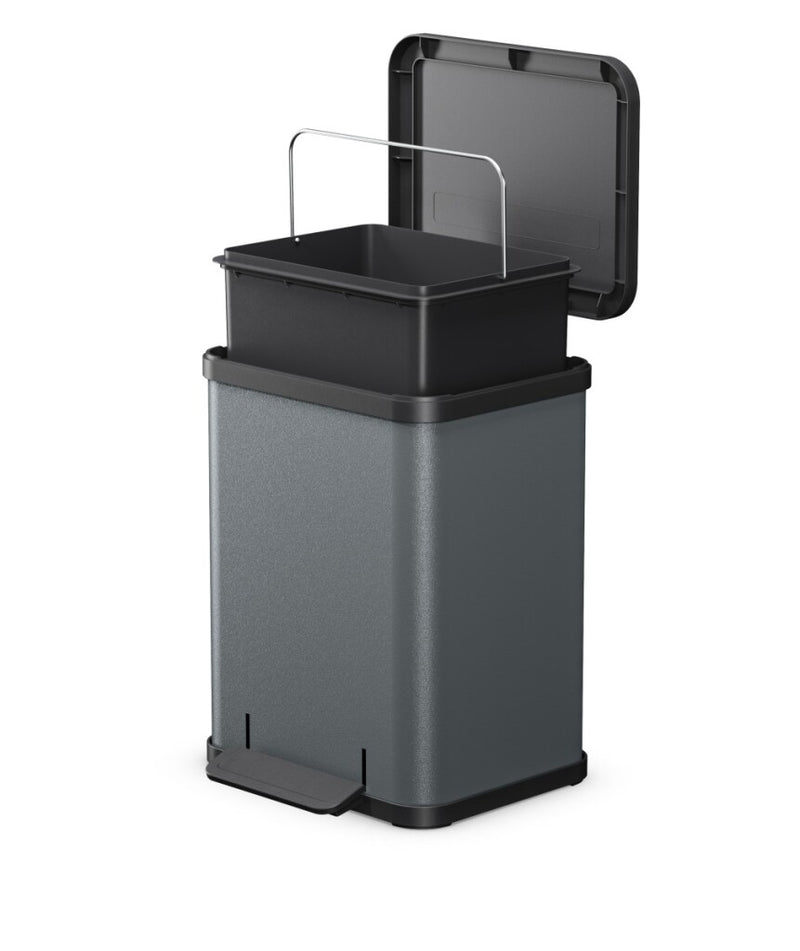 Hailo Hailo oko plus m pedale bin 17l grigio scuro