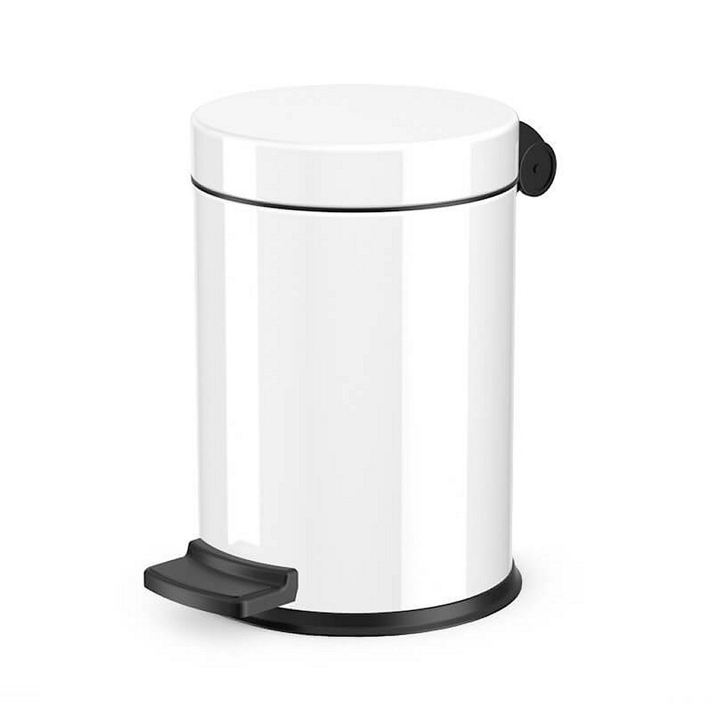 Hailo Hailo Pedal Bin Solid S 4 L White