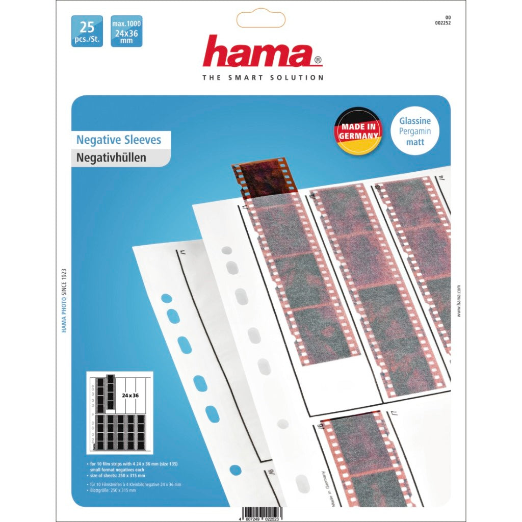 Fogli negativi Hama Perg. 35mm 10x4 25st