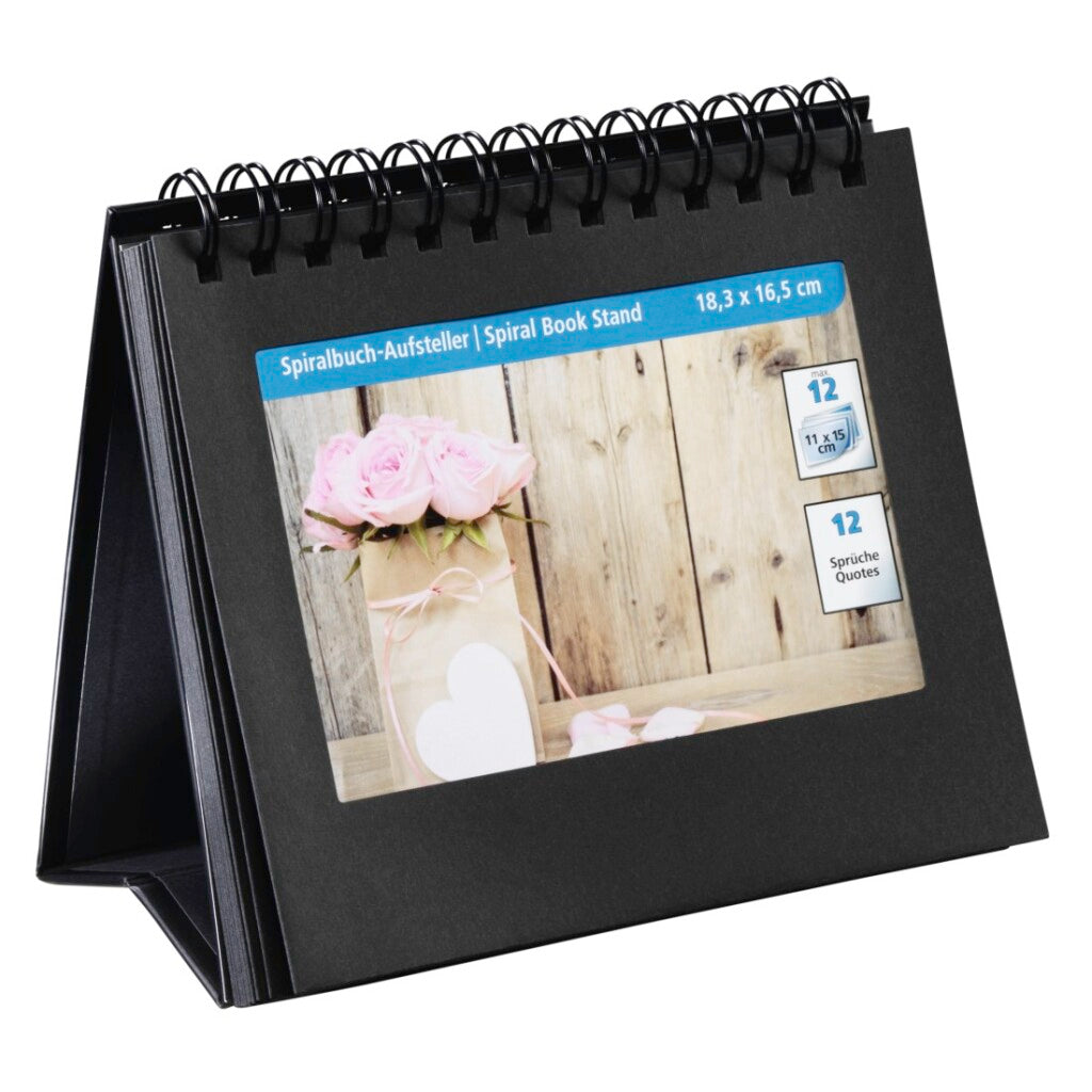 Supporto per libri a spirale Hama per 12 foto fino a 11x15 cm con scritte nere