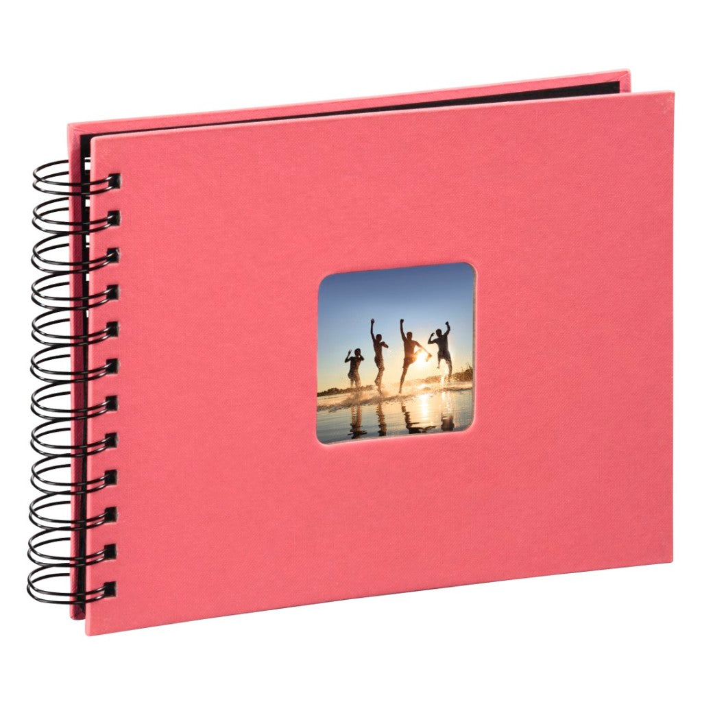 Hama album a spirale fine art 24 x 17 cm 50 pagine nere fenicottero