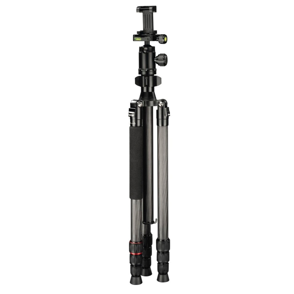 Hama Statief Ramble Duo Carbon 160 Ball con soporte para teléfonos inteligentes