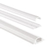 Hama pvc-kabelkanaal halfrond 100 3,5 0,9 cm wit