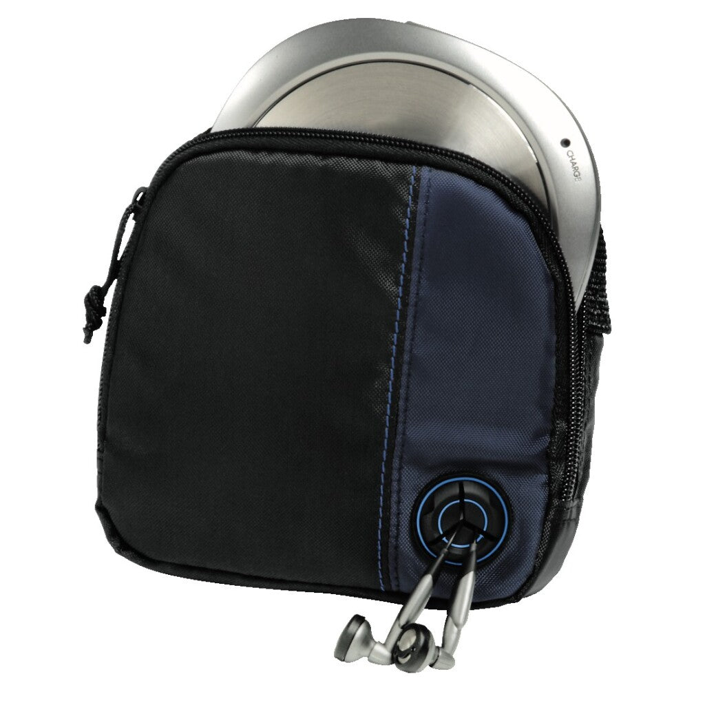 Bolsa para reproductor de CD Hama + 3CD #039;s negro azul