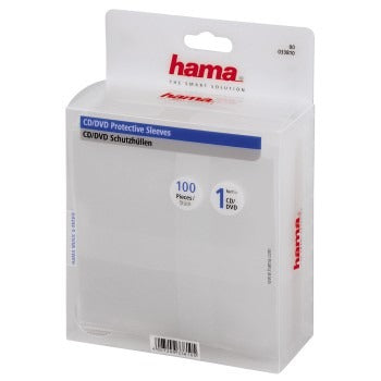 Casos de DVD de CD de Hama 100 pak transparente
