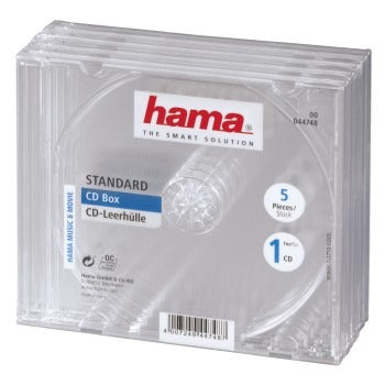 Hama CD Box trasparente 5Pak