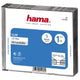 Hama CD Box Slim 5-Pack Transparent Black