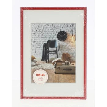 Cornice per foto Hama in plastica Siviglia rossa 21x29,7 cm