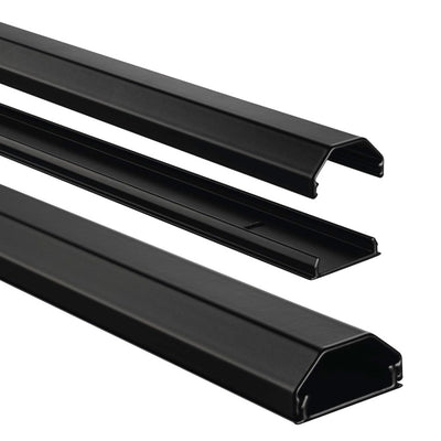 HAMA ALU-KABELKEL CANALI HUMPICA 110 3.3 1,7 cm Nero