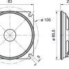 Visaton vs-sl87wpm 4 inbouw speaker