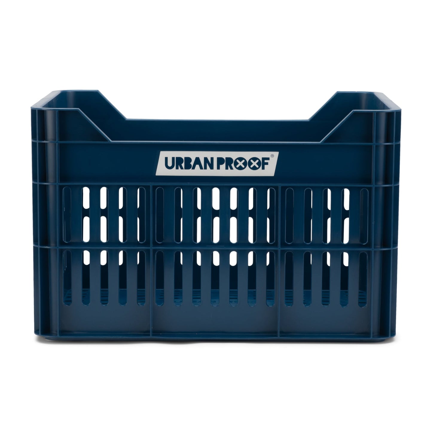 fietskrat Recycled 30 liter polypropyleen donkerblauw