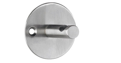 Alco al-2847 wandgarderobe zilver 1 haak incl. bevestigingsmateriaal