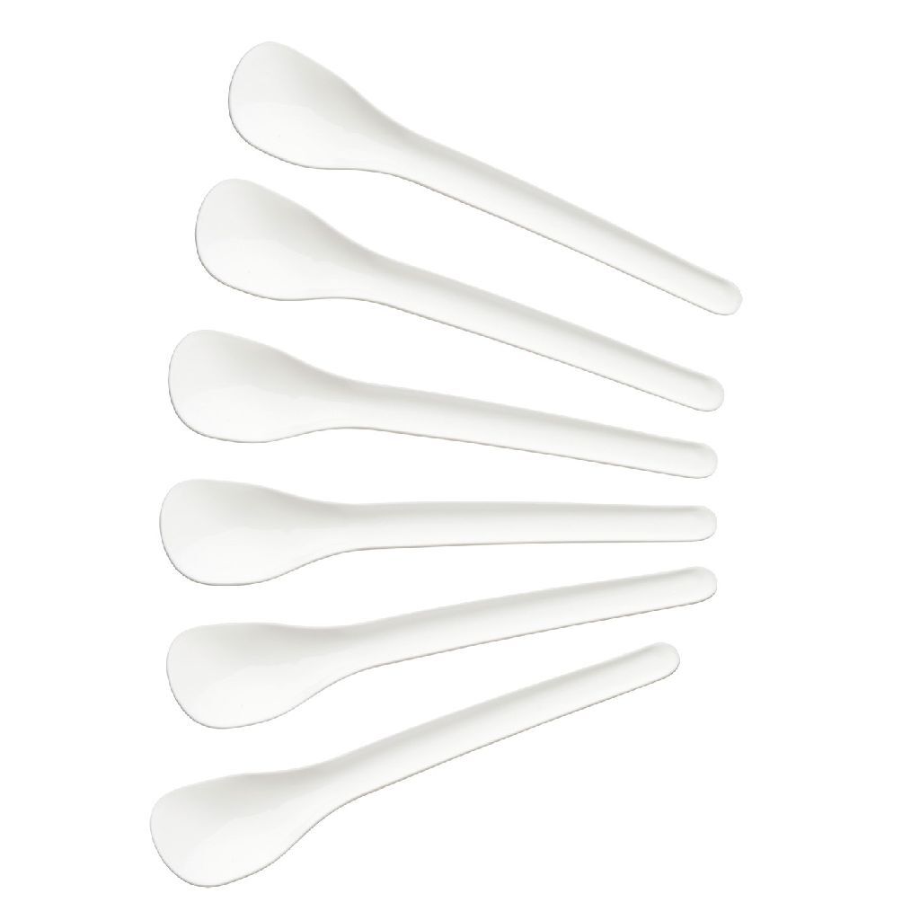 Fackelmann Fackelmann Eier cucharas 14 cm 6 piezas blancas