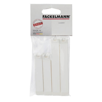 Fackelmann Fackelmann Basic Vershoud clamp 11 and 8 cm White 4 pieces