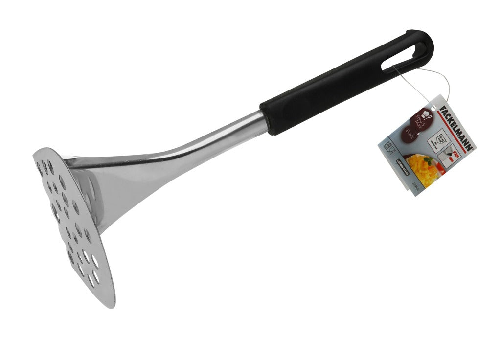 Fackelmann Fackelmann Potato Stamper 24 cm in acciaio inossidabile nero