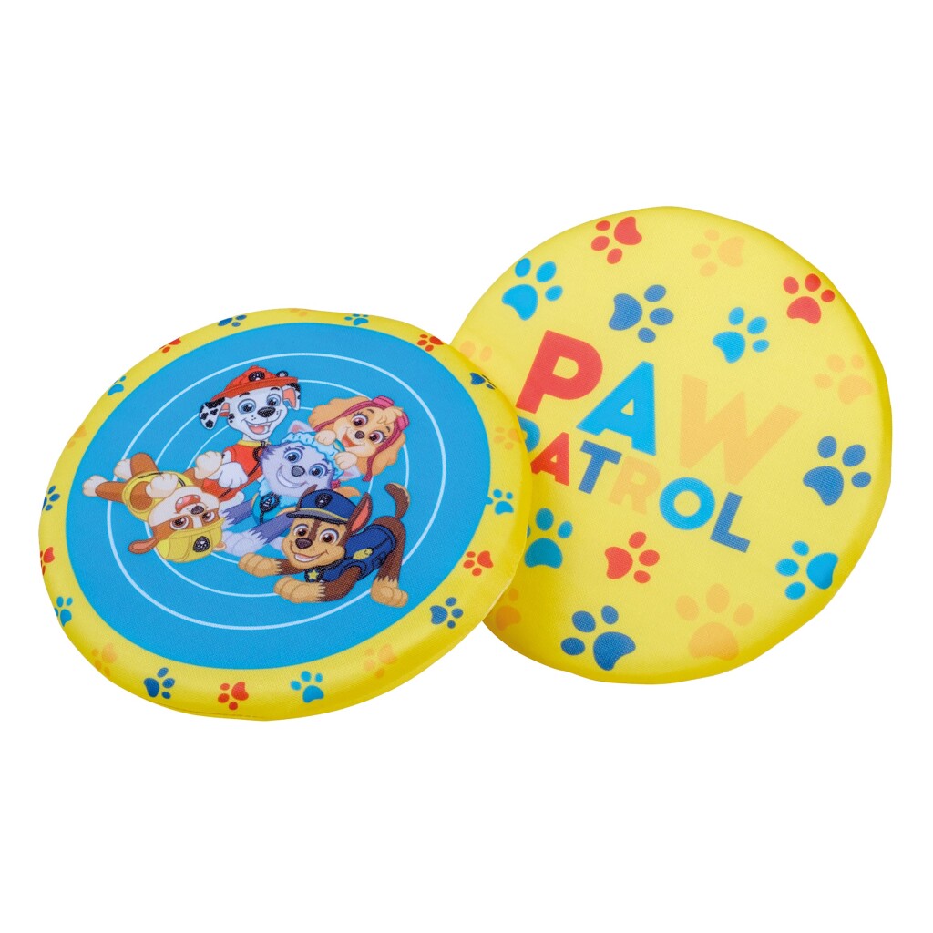 Paw patrol spons frisbee 19 cm geel blauw