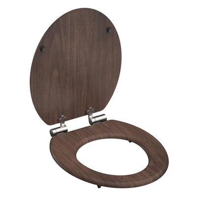 Schütte schütte sedile del gabinetto morbido in legno scuro mdf