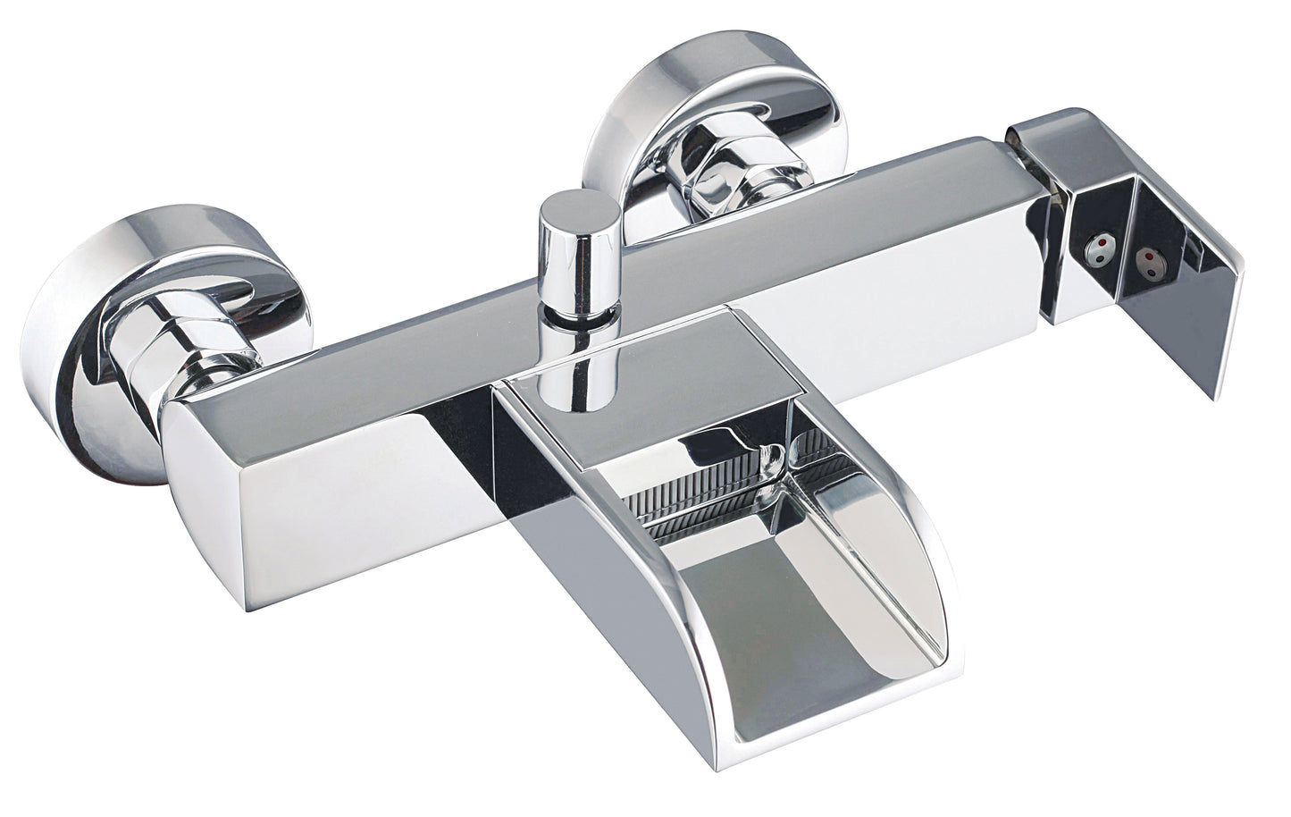 Ngk schutte idrovia ééngreepsmeraan bad met watervaluitloop | chroom 36130