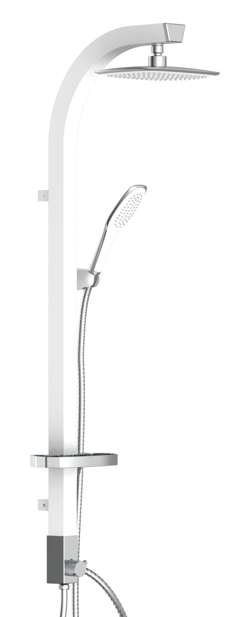 Schütte Schütte Rain Shower Set Madagascar White y Chrome -Colorado