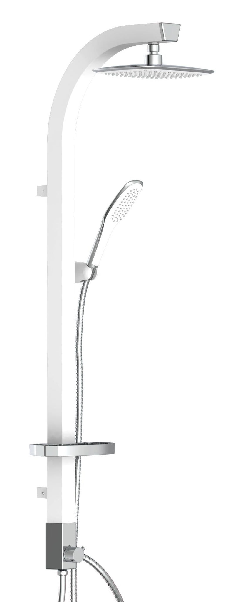 Schutte madagaskar hoofddoucheset | wit-chroom 60065