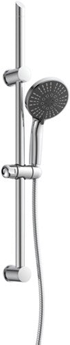Set doccia Schütte Adria con doccetta - ø 12,5 cm - 5 posizioni - asta doccia 70 cm - flessibile 150 cm - cromo