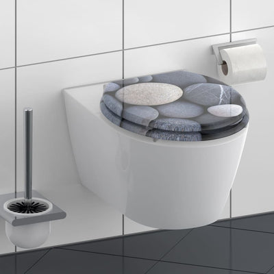 SCHÜTTE SCHÜTTE Toiletbril met soft-close GREY STONE