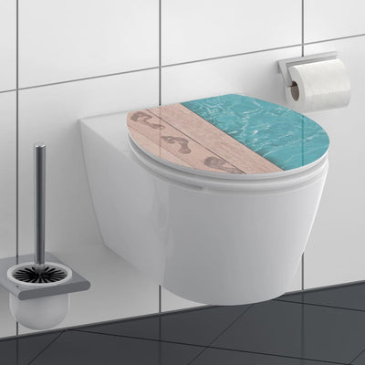 Occhiali da toilette schütte schütte con il lato polo morbido mdf high gloss