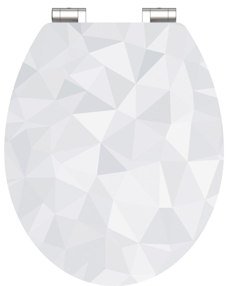 Schutte mdf high gloss wc-bril diamond met soft-close 80545