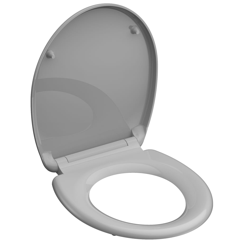 SCHÜTTE SCHÜTTE Toiletbril met soft-close quick-release GREY duroplast