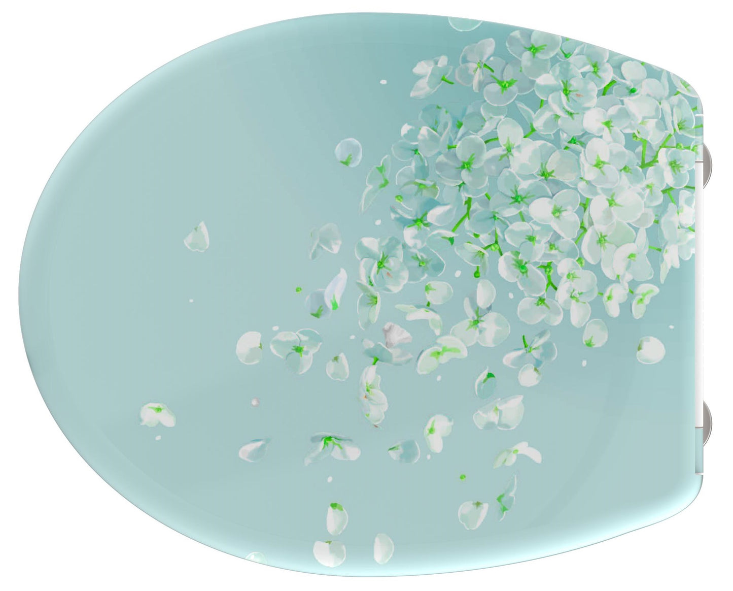 Schutte duroplast wc-bril flower in the wind met soft-close en quick-release 82381