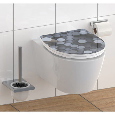 SCHÜTTE SCHÜTTE Toiletbril met soft-close quick-release hoogglans ROUND DIPS