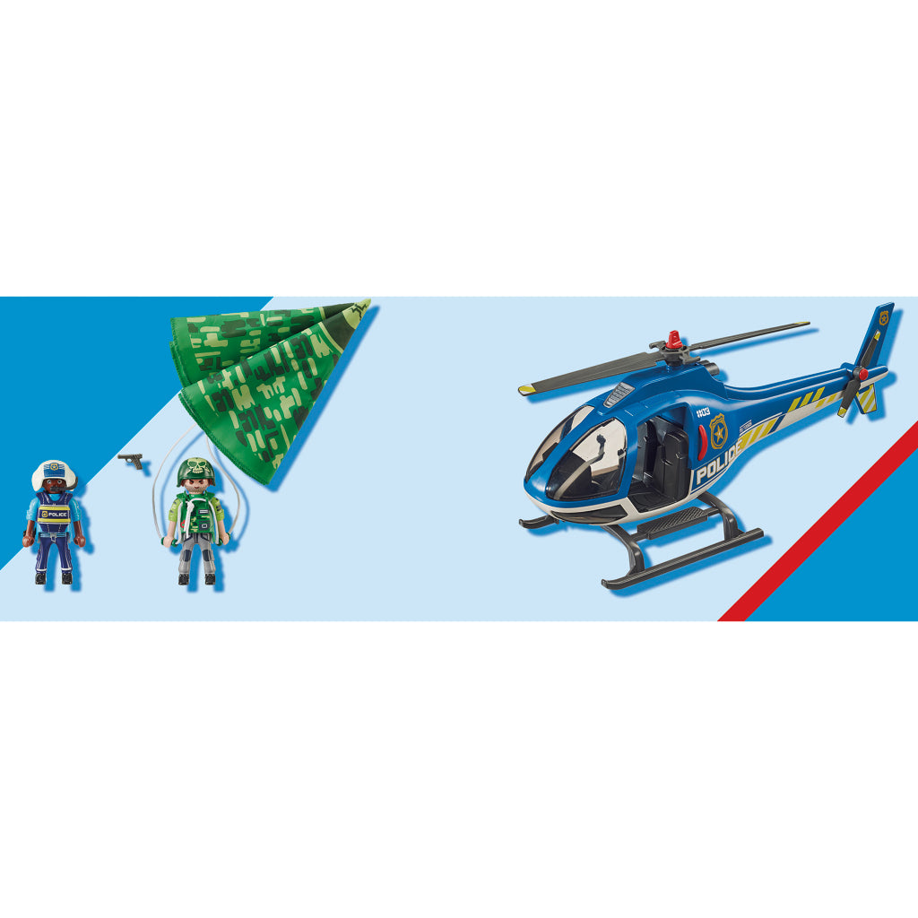 Playmobil City Action Politiehelikopter Parachute Achtervolging 70569