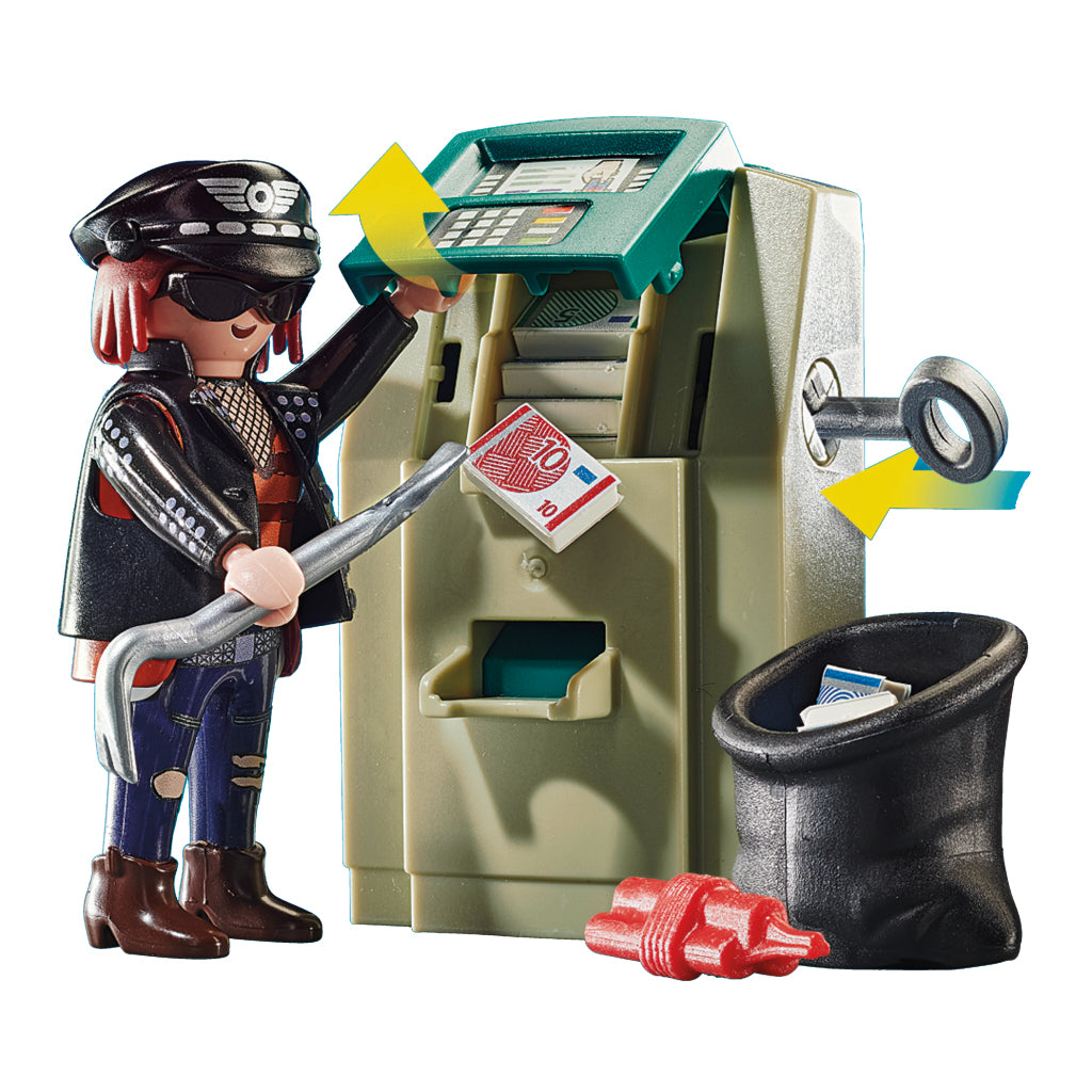 Playmobil City Action Politiemotor Achtervolging van de Geldrover 70572