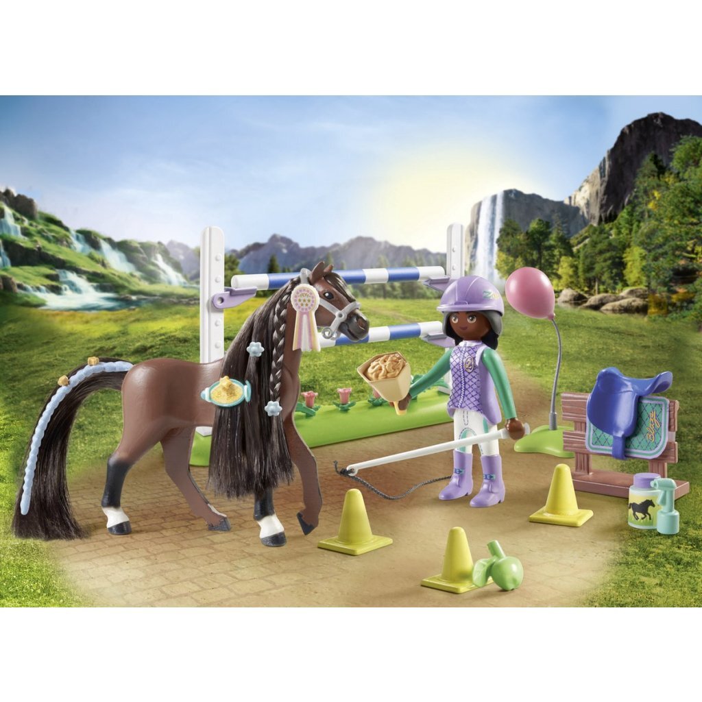 Playmobil Horses o Waterfall Zoe y Blaze Play set 71355