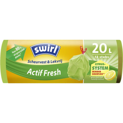 Swirl Swirl Actif Binzak freschi a pedale con profumo di limone 20l 12 pezzi