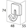 Tiger Tiger Towel Hook impulse Chrome Metal 4,8 x 5,5 cm 387130346