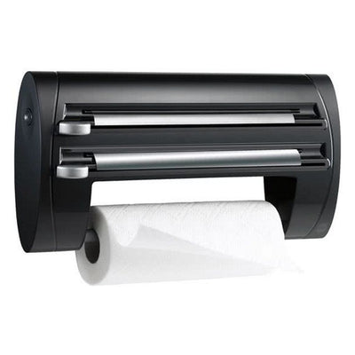 Portarotolo da cucina Emsa superline 3 pezzi nero
