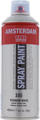 Amsterdam spuitbusverf - spraypaint - #105 - titaanwit - - 400ml