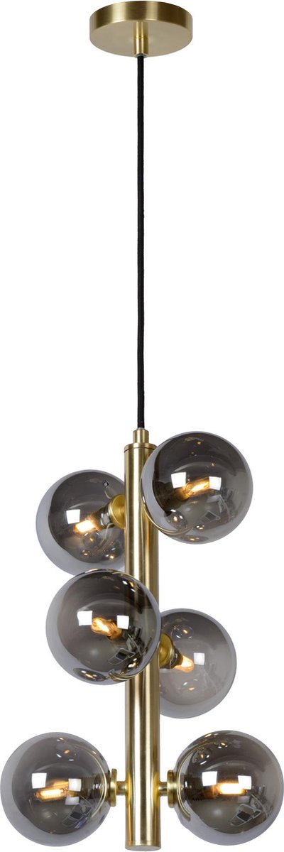 Lucide tycho - lámpara colgante - ø 25,5 cm - 6xg9 - latón dorado mate