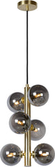 Lucide tycho - lámpara colgante - ø 25,5 cm - 6xg9 - latón dorado mate