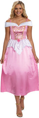 Disfraz princesa disney - bella durmiente, vestido aurora basic plus, talla s (4-6), adultos