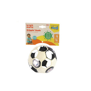 Oball Rattle Football in bianco e nero
