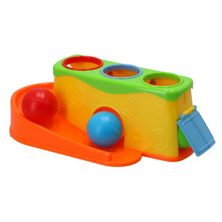 Jip y discover hamerbank + 3 ballen gekleurd | 4 stuks