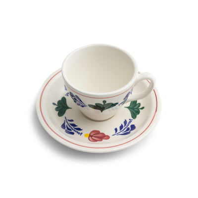 Boerenbont taza y platillo audrey 6 piezas
