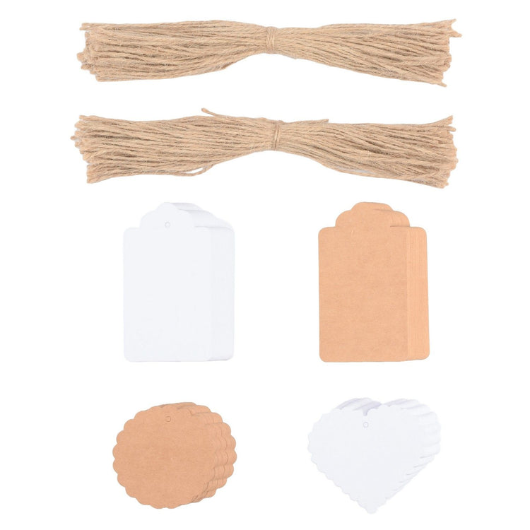 Florence • kartonnen cadeaulabels geschulpte labels 250g 200x