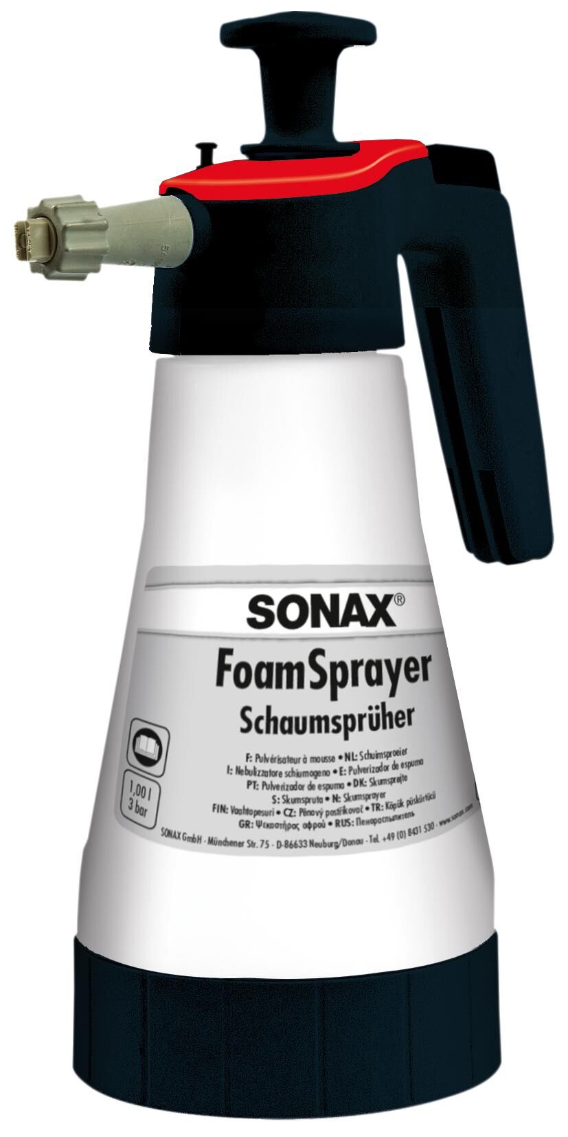 Sonax drukpompverstuiver foamsprayer foamsprayer foam sprayer 1liter