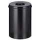 V-part vlamdovende prullenbak 47cm diameter 33,5cm 30l zwart