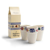 Boerenbont melkbeker sonja set van 3 stk in melkpak verpakking 25cl