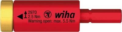 Wiha 41343 adattatore moment easytorque elettrico per slimbits e supporto slimvario® in blister 2,5 nm - 41343